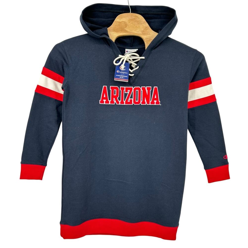 NWT Champion Women's M Long Oversized Arizona Wildcats Hockey Hoodie Sweatshirt